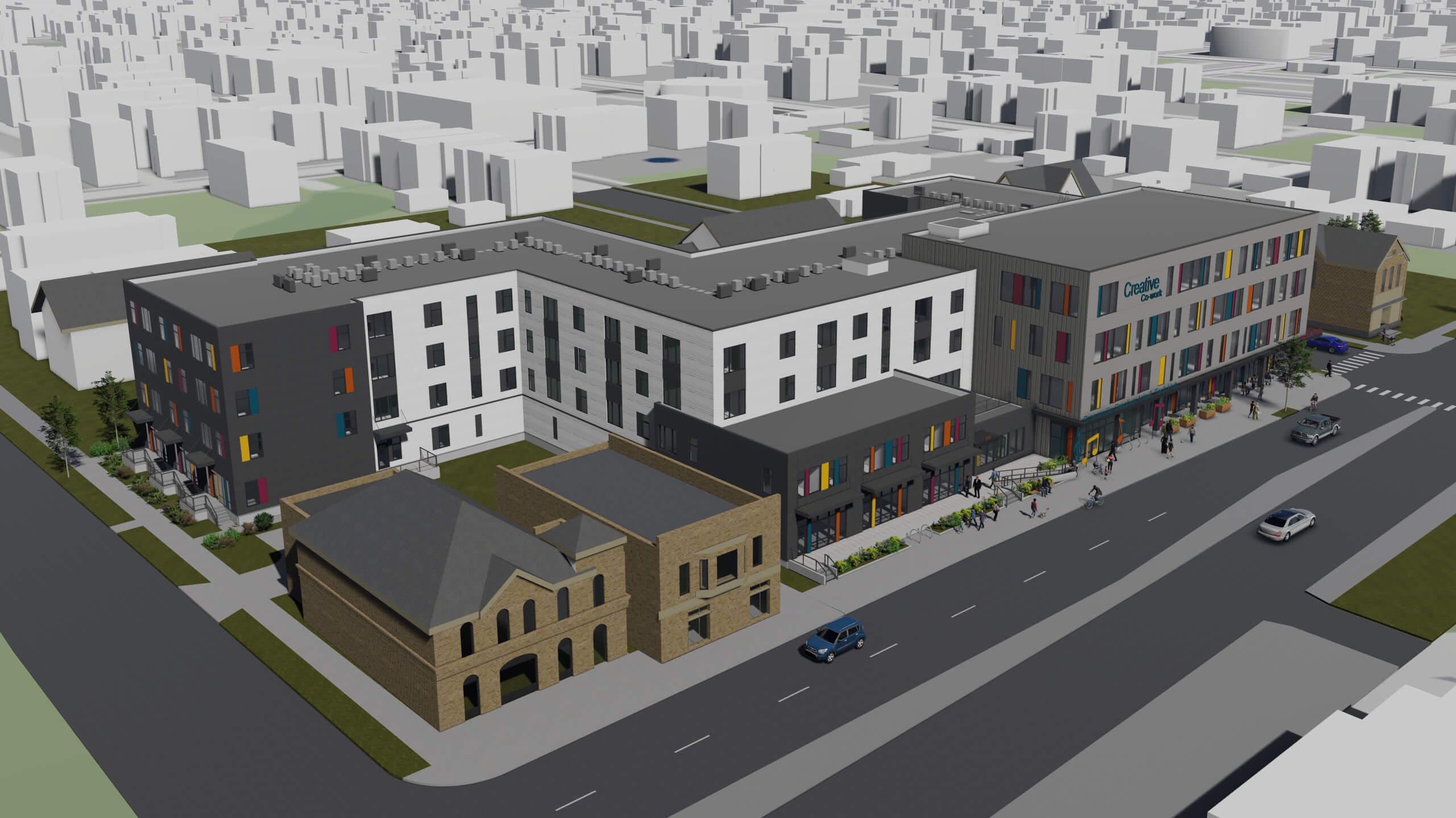Bronzeville Tech Hub architectural rendering